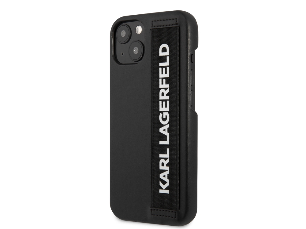 Coque Karl Lagerfeld Elastic Strap pour iPhone 13 - Noire