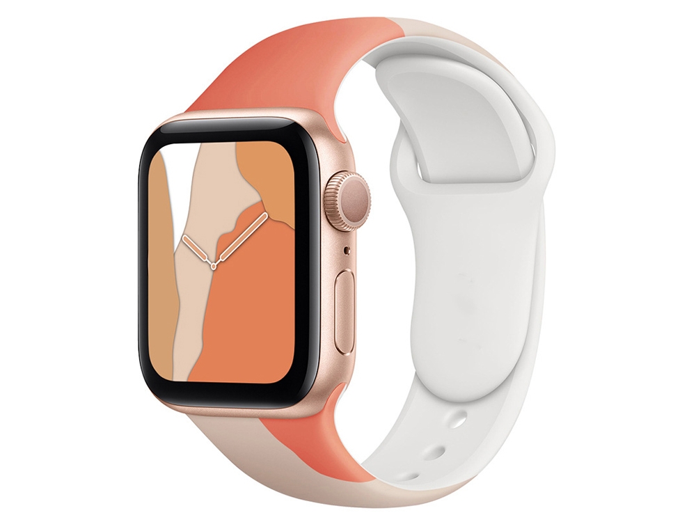 Bracelet en TPU Patchwork pour Apple Watch 38/40/41mm - Rose