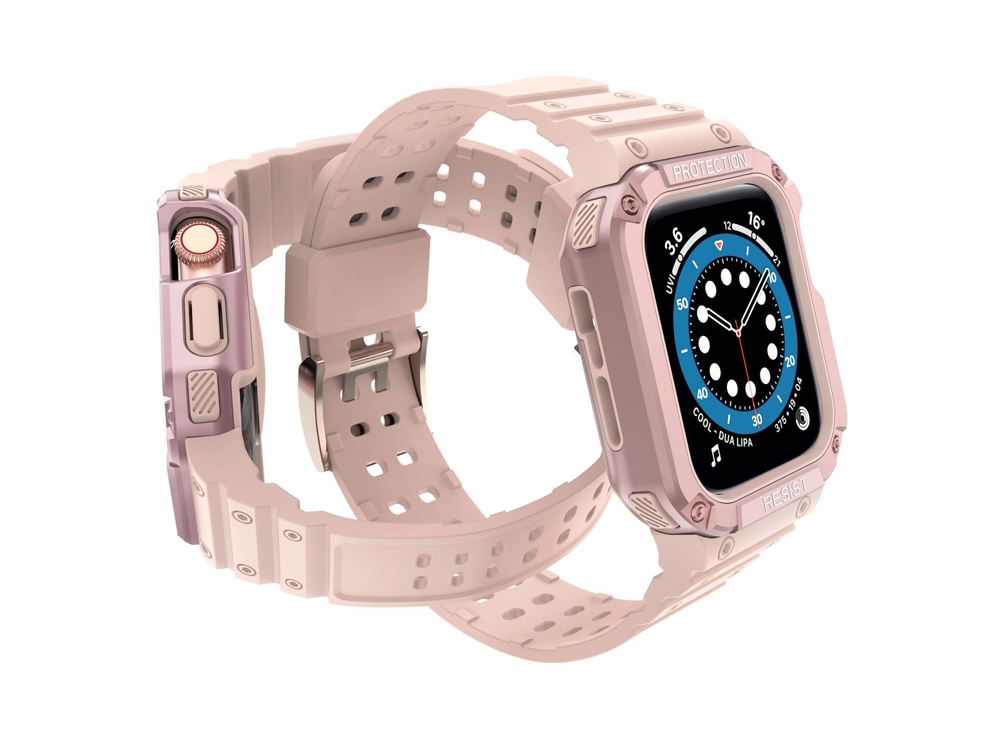 Bracelet en TPU intégral Ultimate pour Apple Watch 42/44/45mm - Rose
