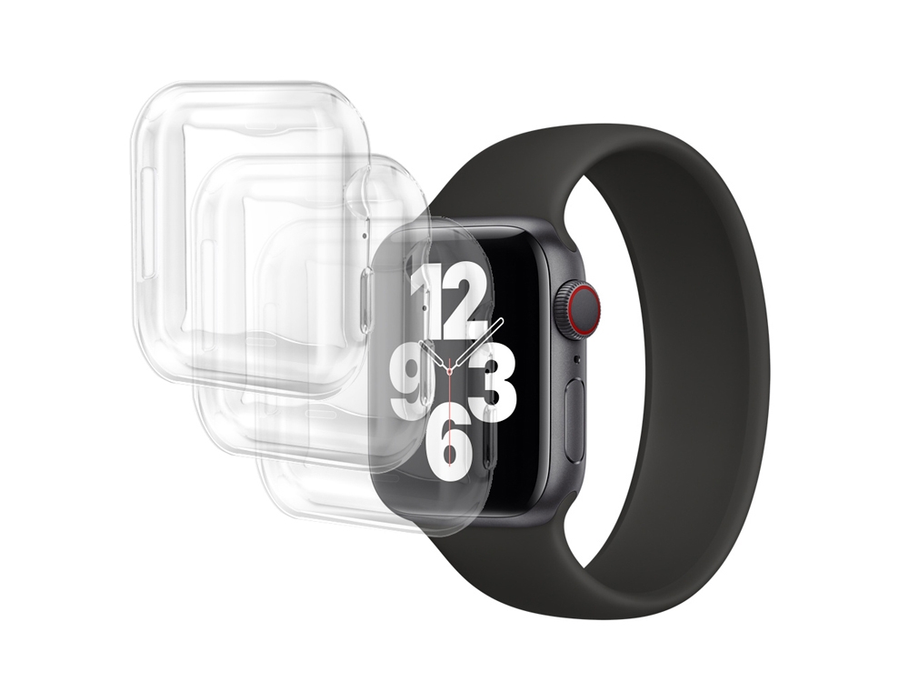 Lot de 3 coques en TPU de protection pour Apple Watch 41mm
