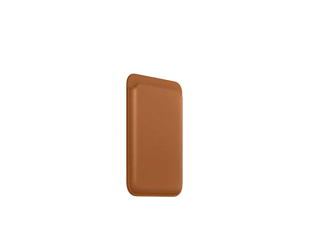 Porte-cartes magnétique Magsafe en cuir synthétique - Marron
