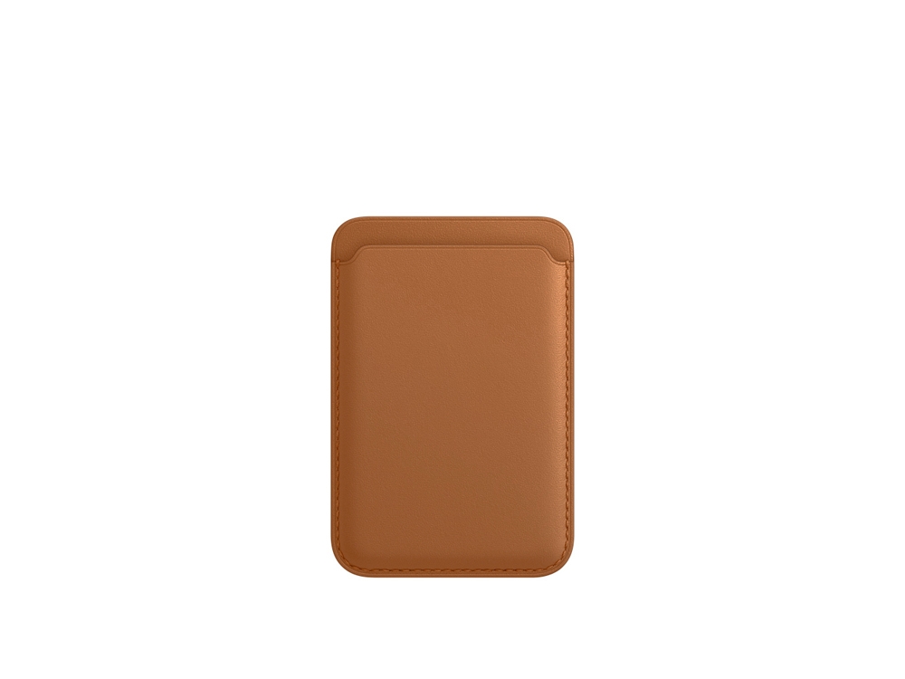 Porte-cartes magnétique Magsafe en cuir synthétique - Marron