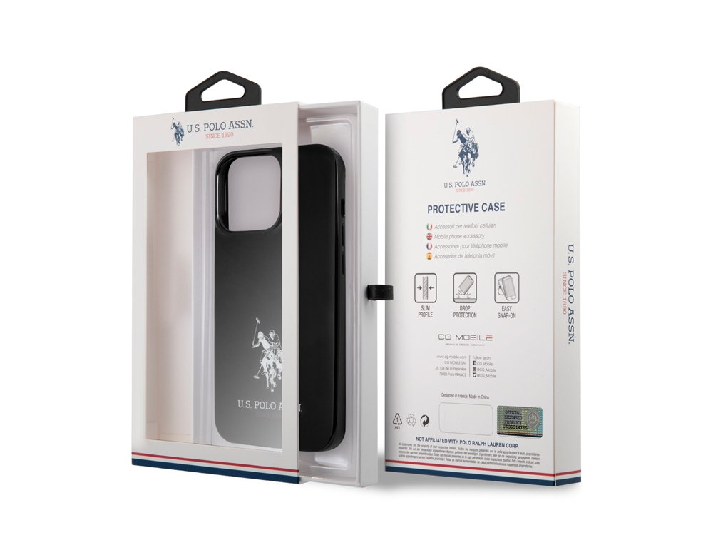 Coque U.S Polo ASSN. Mini Horse pour iPhone 13 Pro - Noire