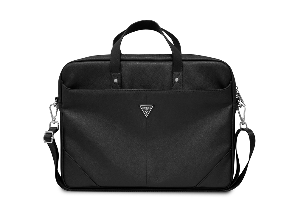 Sac d'ordinateur 16'' Guess - Modèle Saffiano - Noir