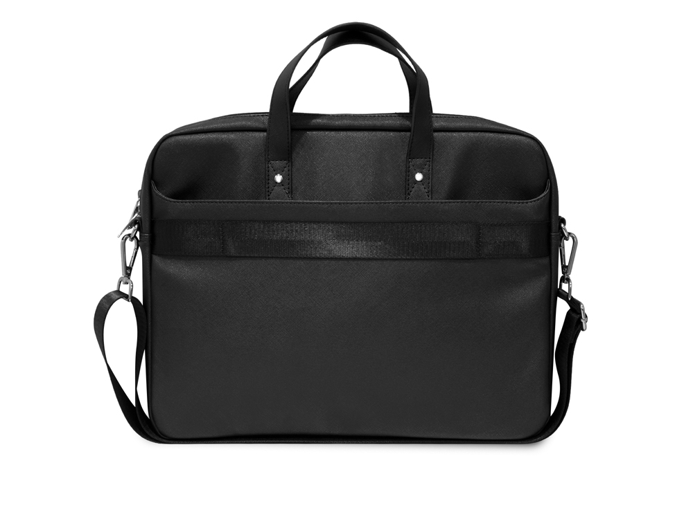 Sac d'ordinateur 16'' Guess - Modèle Saffiano - Noir