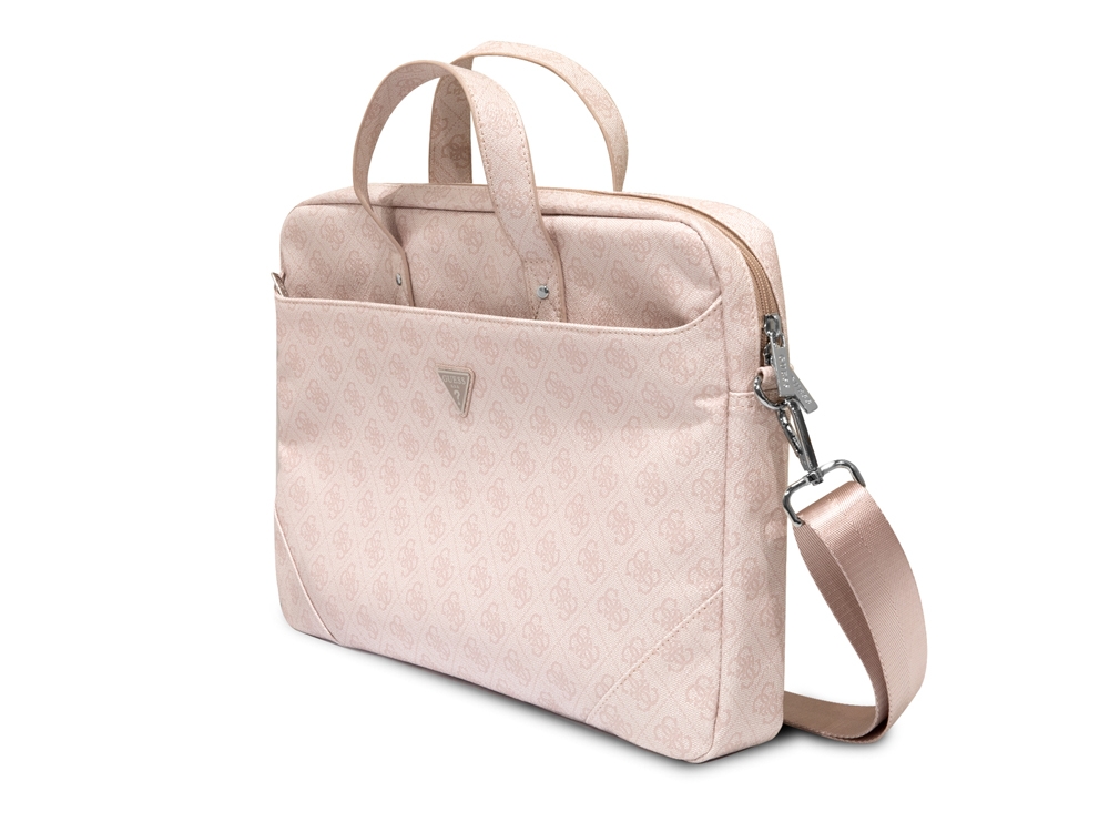 Sac d'ordinateur 16'' Guess - Modèle Hot Stamp - Rose