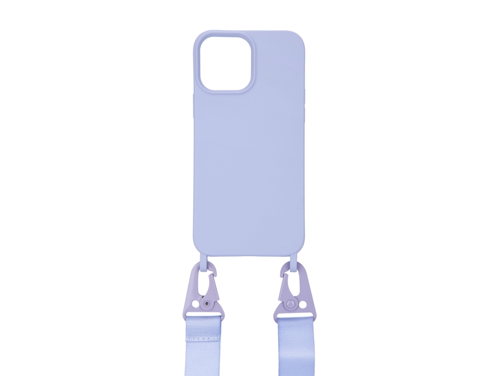 Coque avec cordon mousqueton pour iPhone 12 Pro Max - Lavande