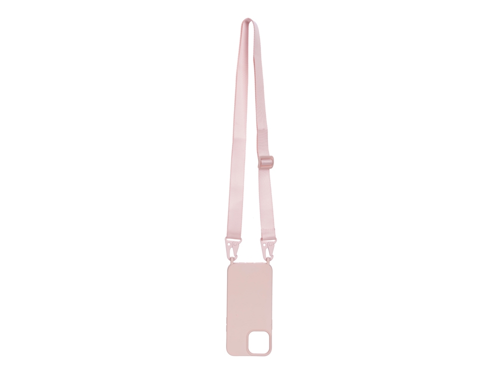 Coque avec cordon mousqueton pour iPhone 12 Pro Max - Rose