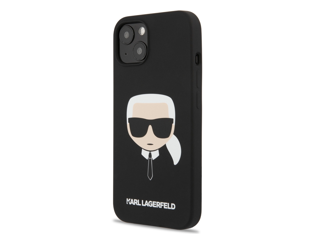 Coque Karl Lagerfeld Silicone Karl’s Head pour iPhone 14 Plus - Noire