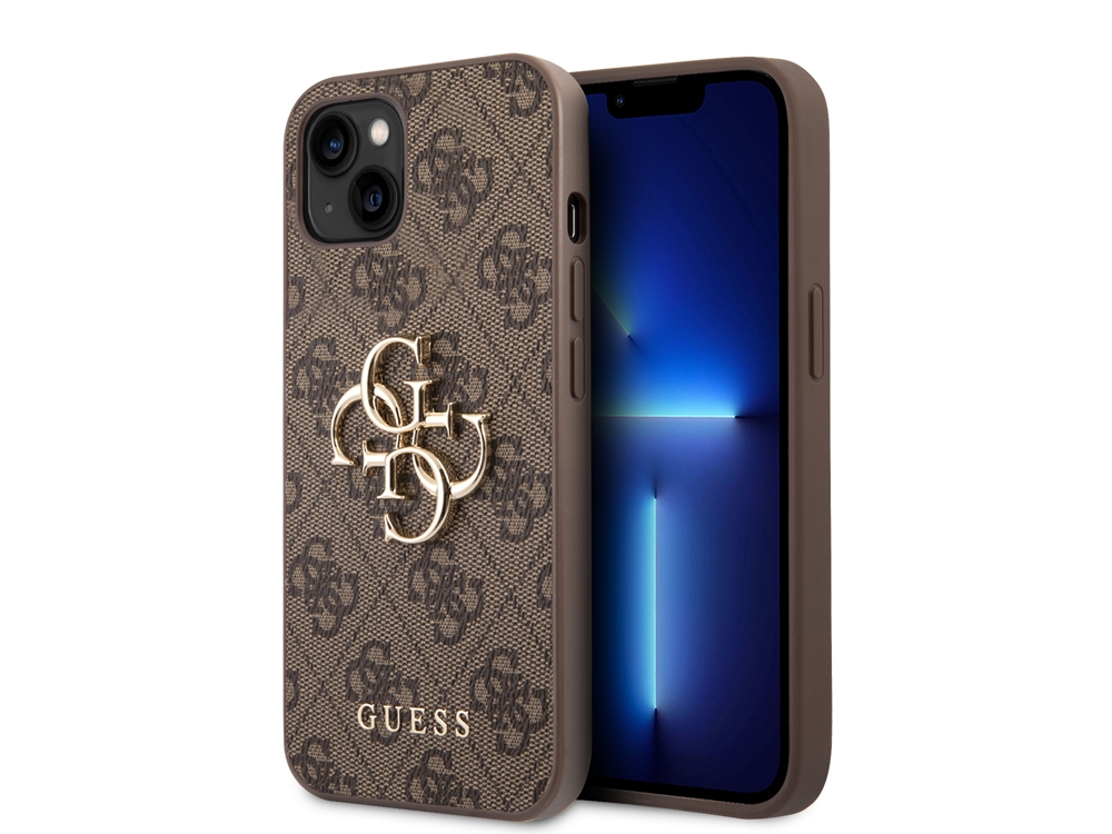 Coque Guess PU 4G Big pour iPhone 14 Plus - Marron