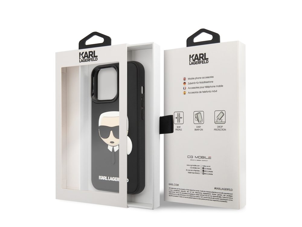 Coque Karl Lagerfeld 3D Rubber Karl's Head pour iPhone 13 Pro Max