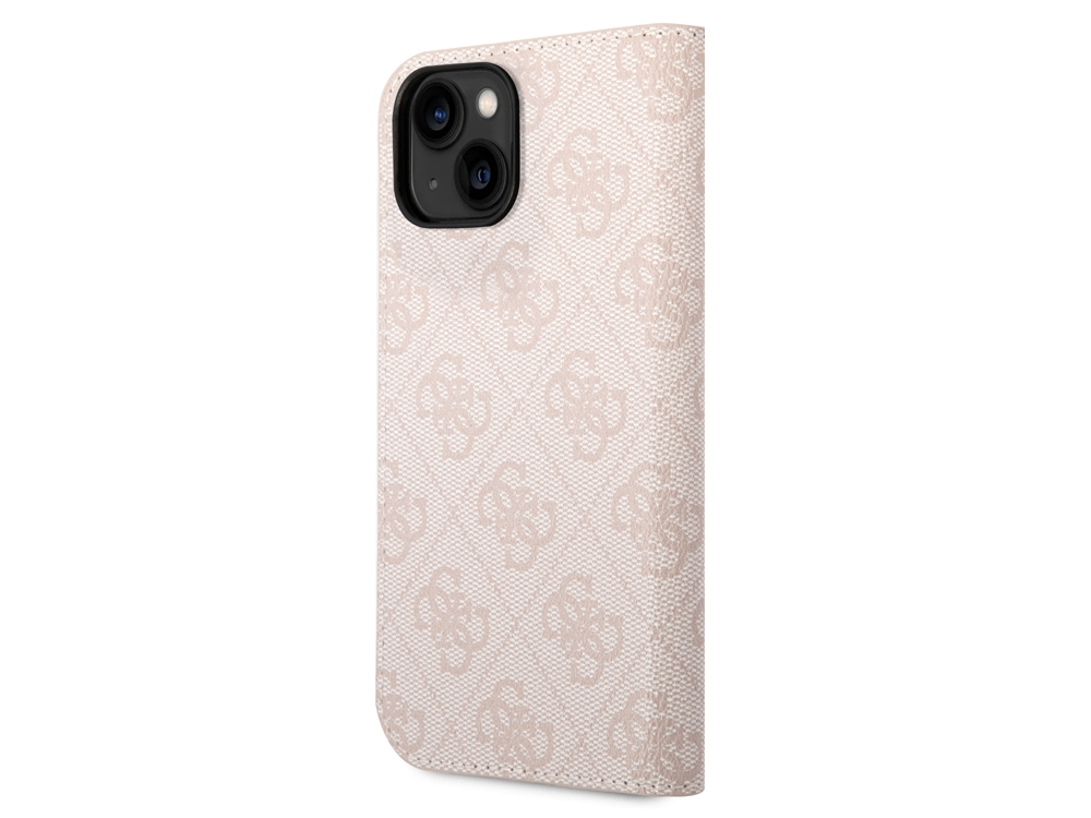 Etui Folio Guess 4G pour iPhone 14 Plus - Rose