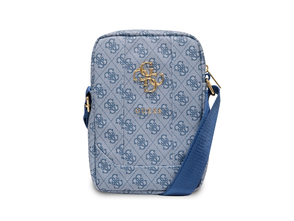 Sacoche bandoulière 8'' Guess - Modèle 4G - Bleue