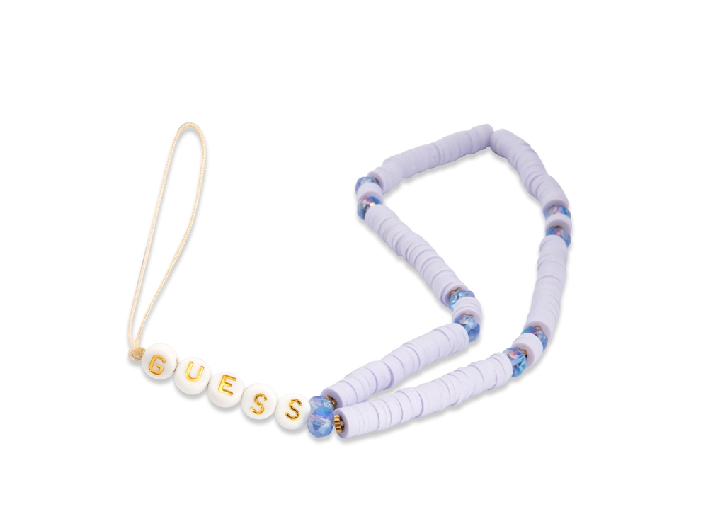 Cordon de téléphone universel Guess 25cm - Heishi Lilas
