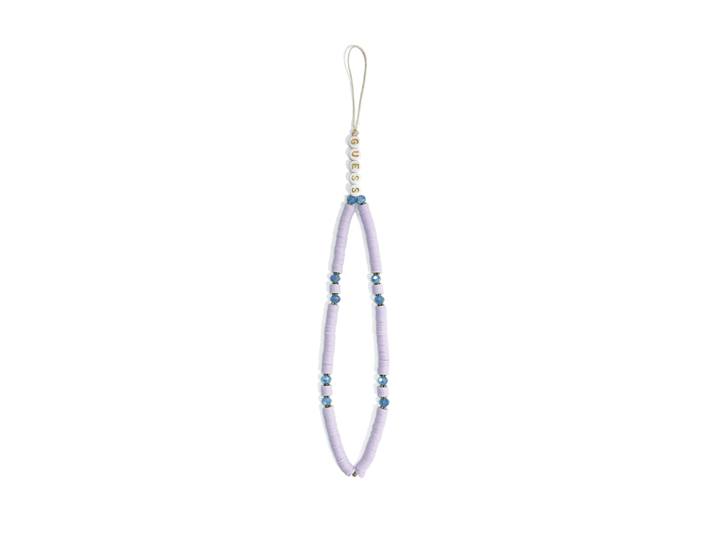 Cordon de téléphone universel Guess 25cm - Heishi Lilas