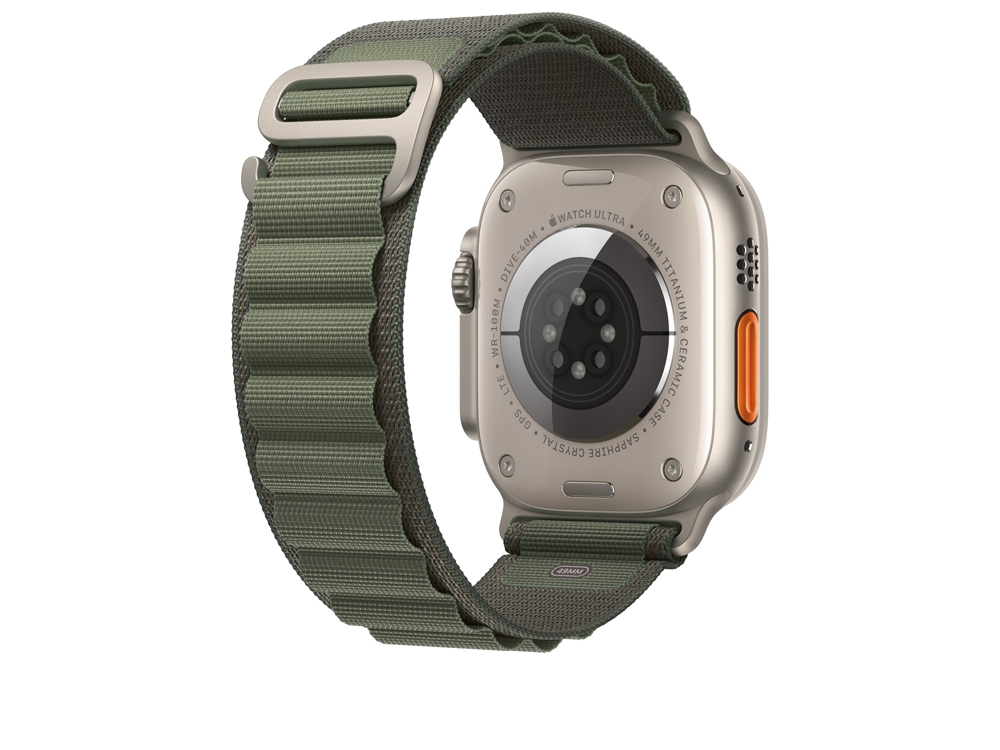 Bracelet en textile pour Apple Watch Ultra 49mm - Kaki