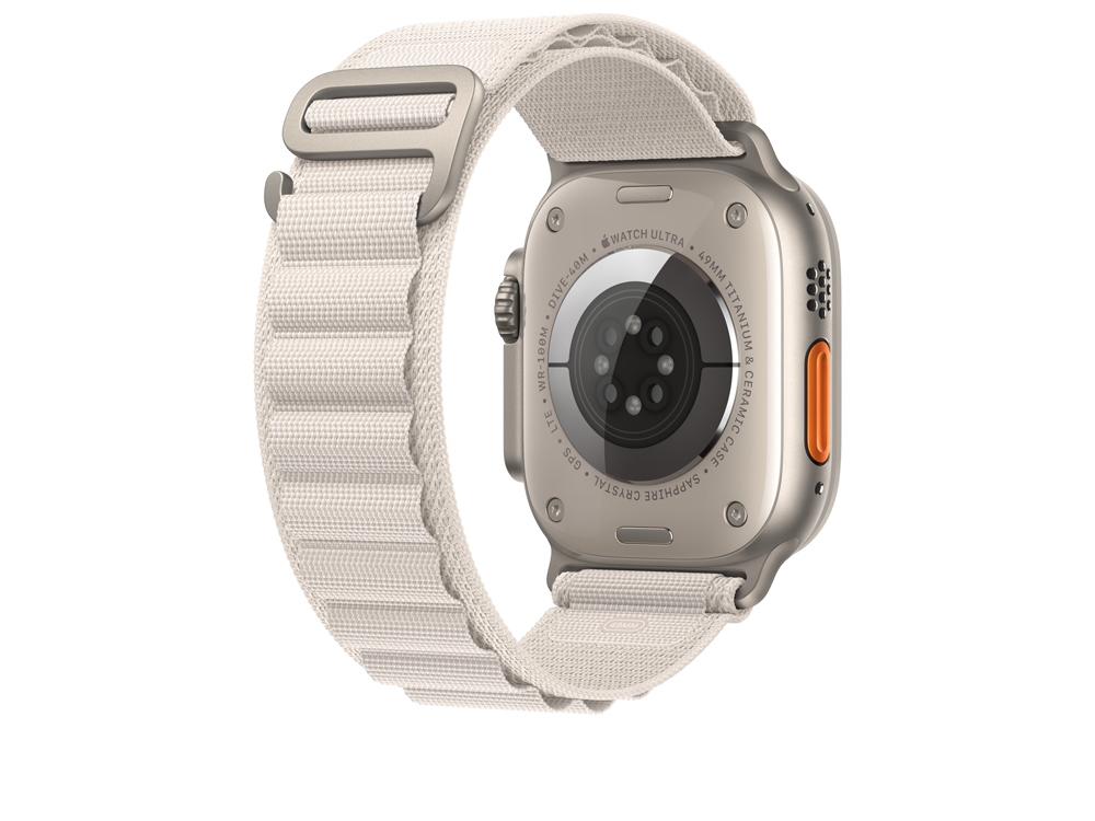 Bracelet en textile pour Apple Watch Ultra 49mm - Beige