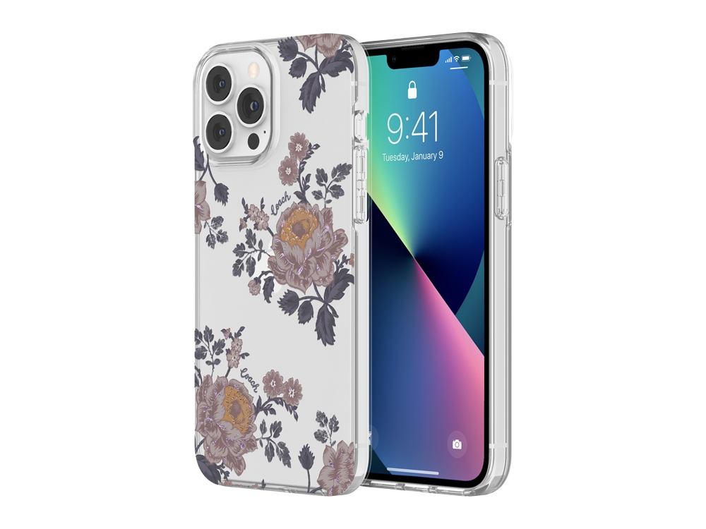 Coque Coach TPU Moody Floral pour iPhone 12 Pro Max et iPhone 13 Pro Max