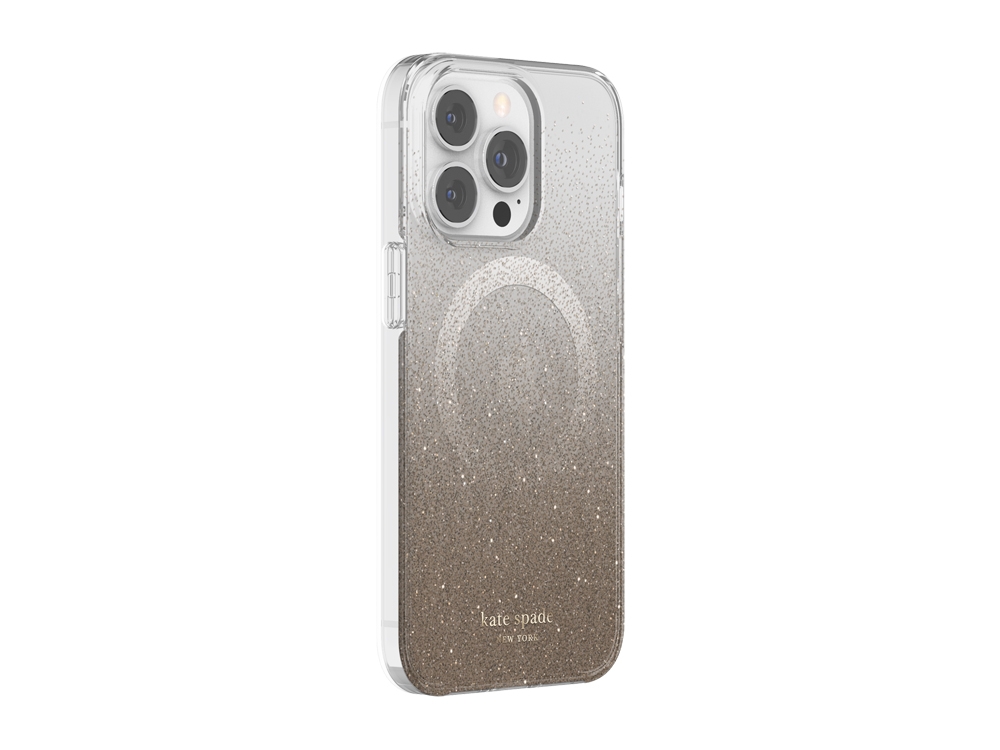 Coque Magsafe Kate Spade Champagne Glitter pour iPhone 13 Pro