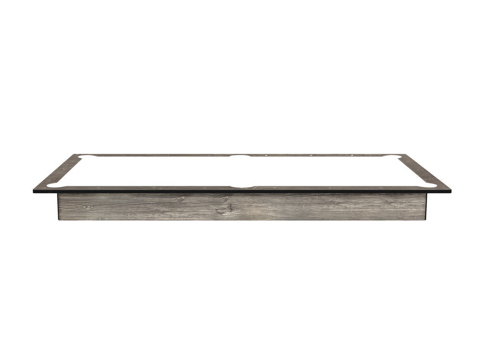 Cadre principal avec renforts plateaux - Compatible billards 7 pieds Arizona - Coloris Industriel