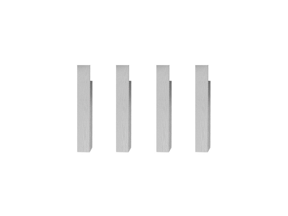 Set de 4 pieds ajustables en hauteur - Compatible tables de jeu 6 et 7 pieds - Coloris Blanc boisé