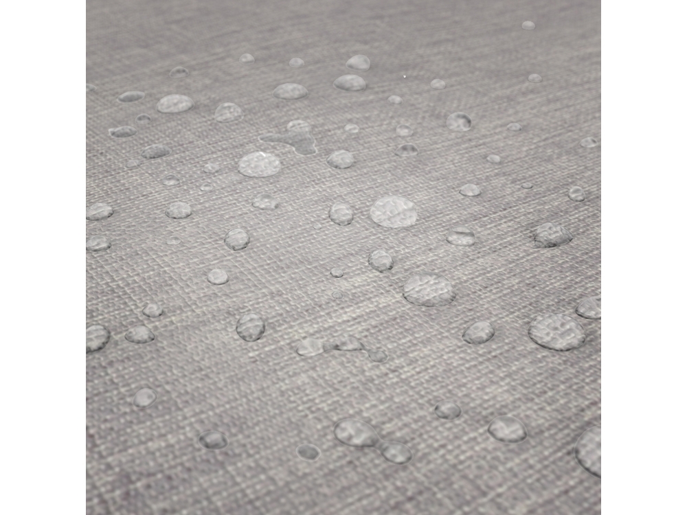 Nappe rectangulaire effet lin imperméable 260x170cm - Gamme Linen - Coloris gris clair
