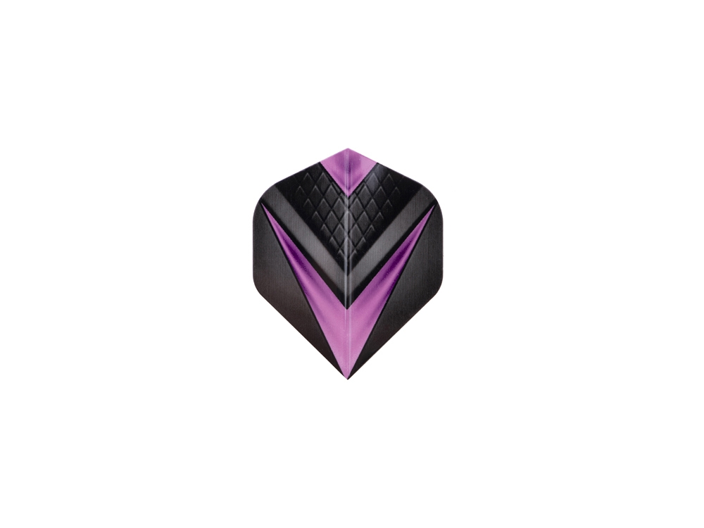 Jeu de 3 fléchettes professionnelles à pointe acier 23gr - Modèle Cupra - Coloris violet