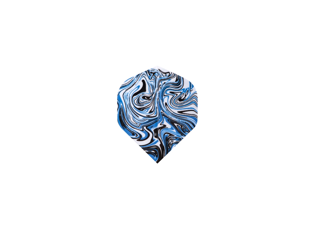 Jeu de 3 fléchettes professionnelles à pointe plastique 22gr - Modèle Deep Sea - Coloris bleu