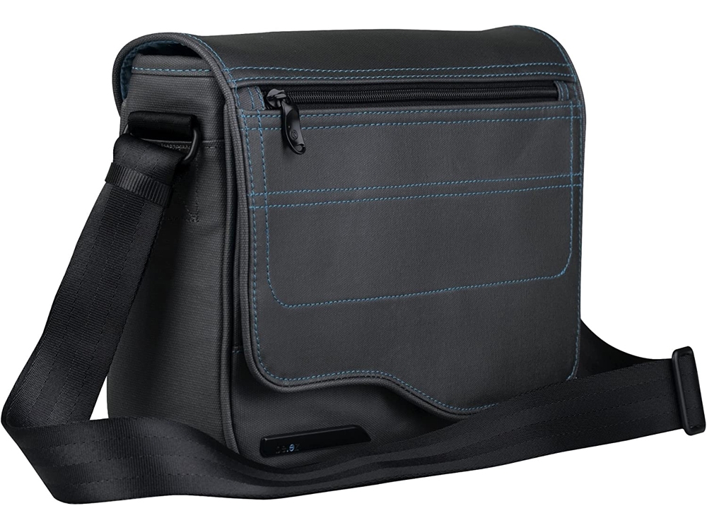 Sac bandoulière LE reporter BE.EZ pour écran 11 pouces - Coloris Gris/Lagoon