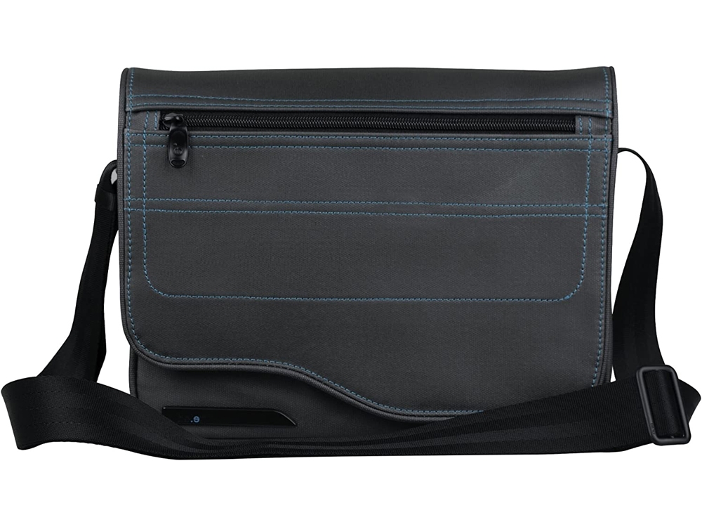 Sac bandoulière LE reporter BE.EZ pour écran 11 pouces - Coloris Gris/Lagoon