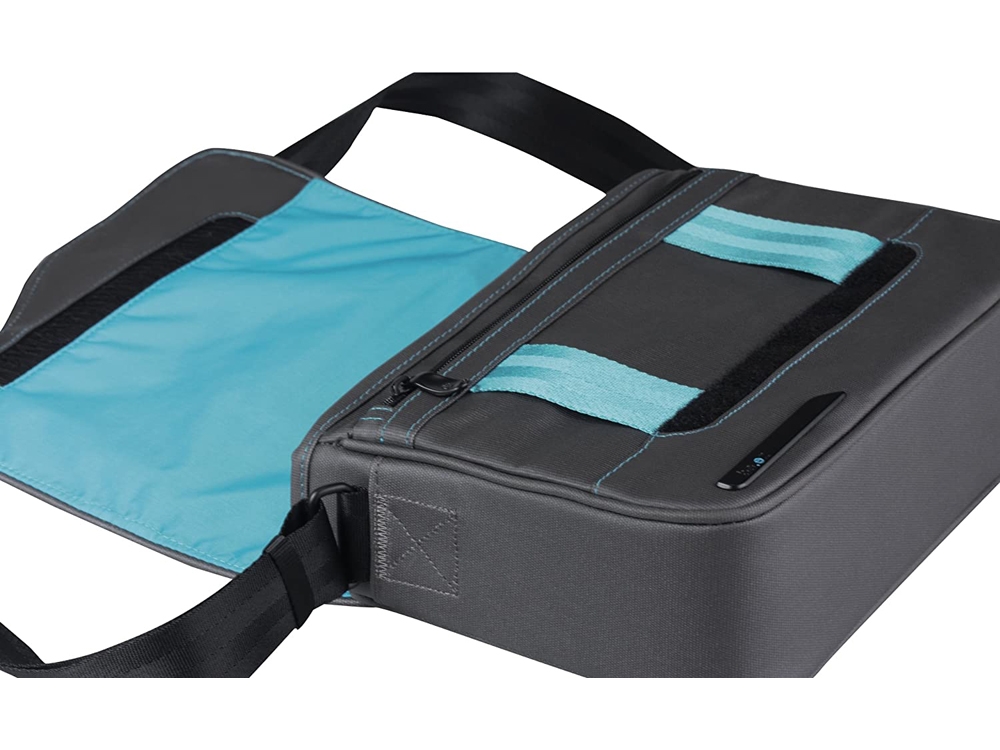Sac bandoulière LE reporter BE.EZ pour écran 11 pouces - Coloris Gris/Lagoon