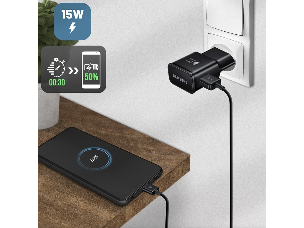 Chargeur secteur USB 15W Samsung Official - Noir