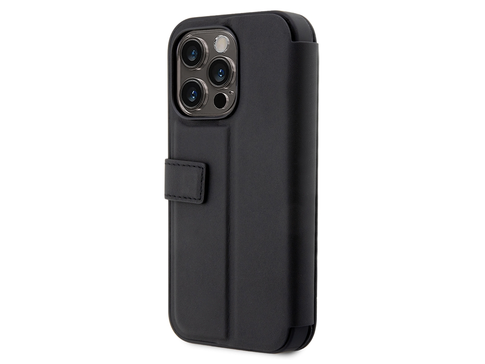 Etui folio Mercedes en cuir véritable pour iPhone 14 Pro