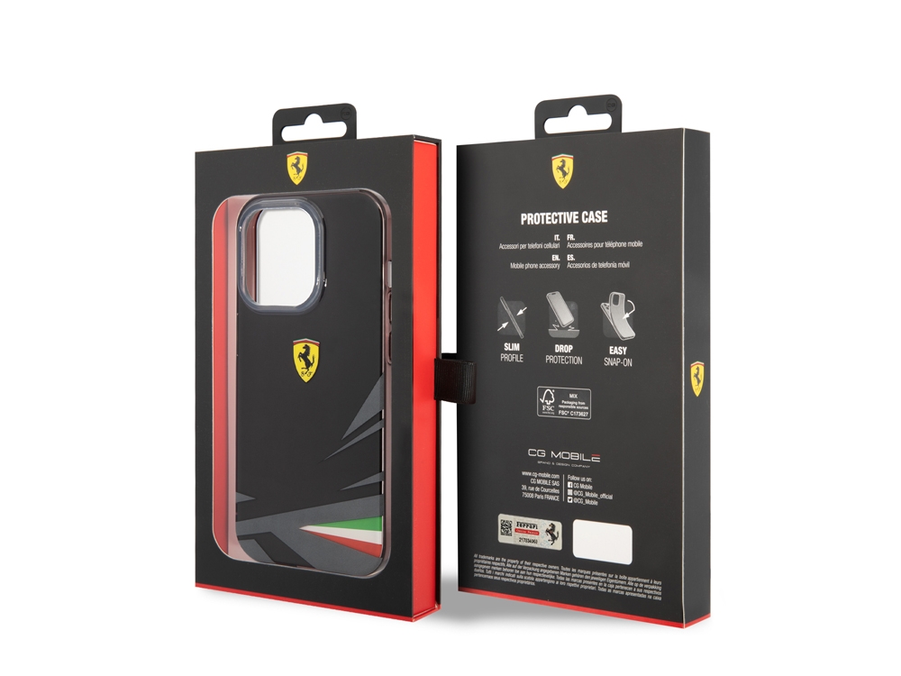 Coque FERRARI Italia pour iPhone 14 Pro Max - Noire