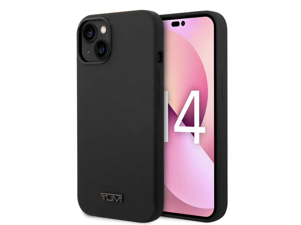 Coque Tumi en silicone pour iPhone 14 Plus - Noire