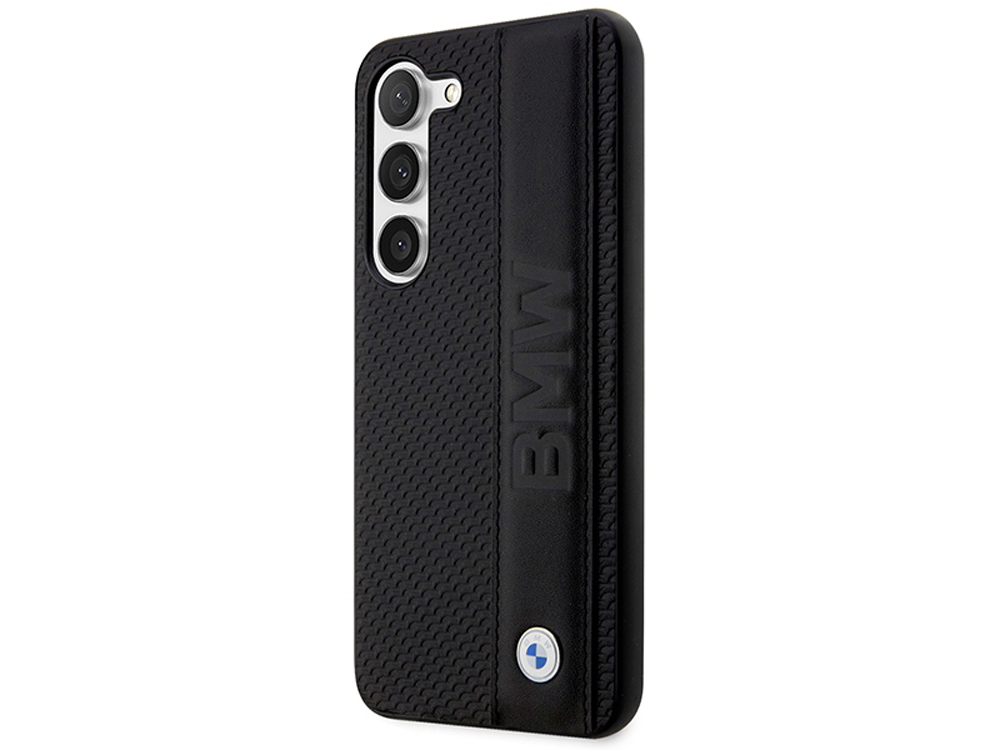 Coque BMW en cuir véritable pour Samsung Galaxy S23 Ultra