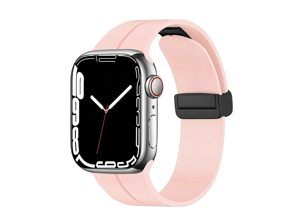 Bracelet sport à fermeture aimantée pour Apple Watch 42/44 et 45mm - Rose