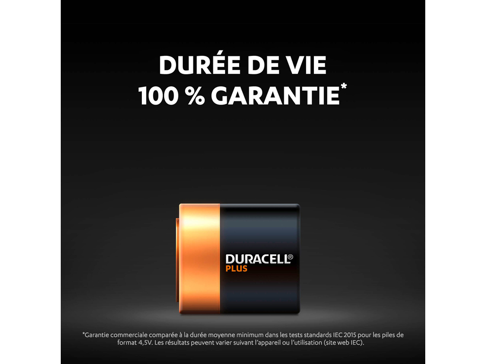 DuracellPile alcaline D - LR20 Duracell Plus 1,5V - Blister de 4 piles