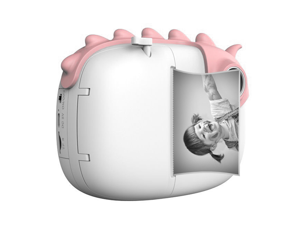 Appareil photo Wifi numérique enfant avec impression instantanée - Modèle Dragon - Rose