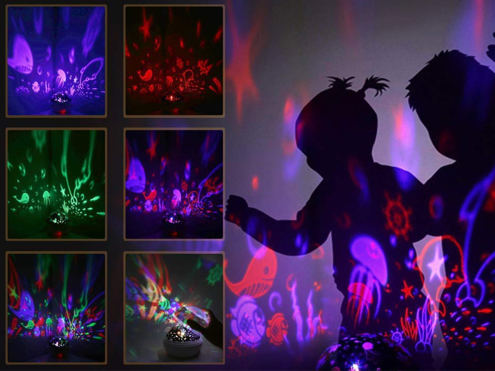 Veilleuse avec projection effets lumineux - Modèle Fantasia