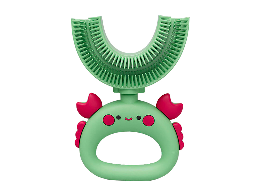 Brosse à dent U silicone médical pour enfant - Modèle Crab