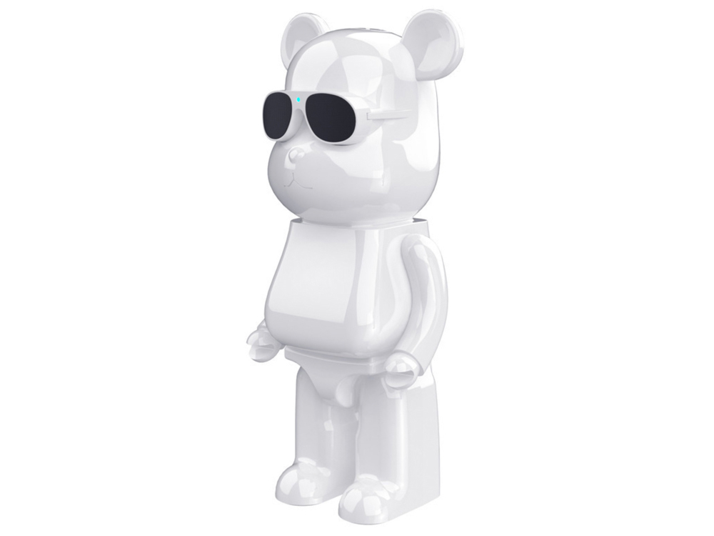 Enceinte Bluetooth 3W - Modèle Ourson - Blanche