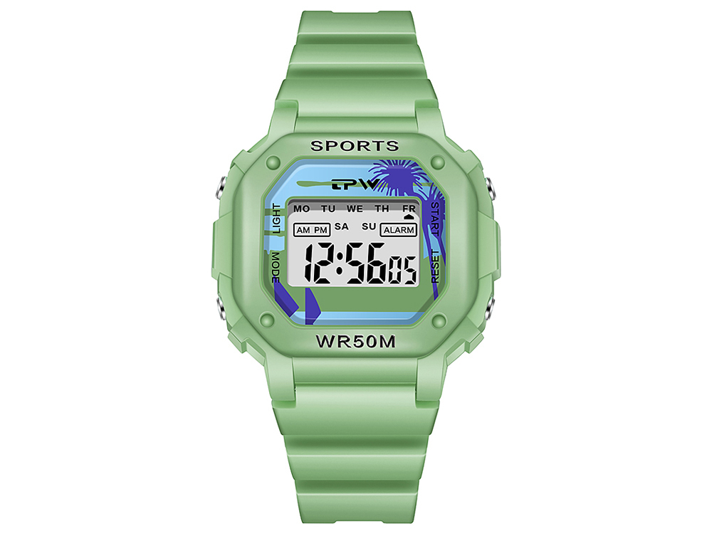 Montre enfant étanche affichage digital - Modèle Timex - Verte