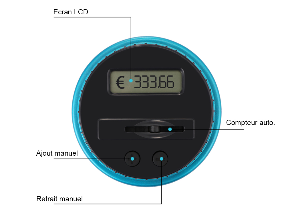 Tirelire électronique Euros