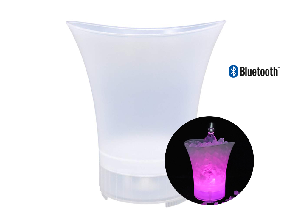Seau à glace 5L Bluetooth avec haut-parleur et LED