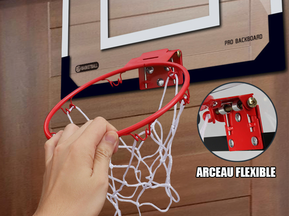Mini panier de basket intérieur avec accroches de porte