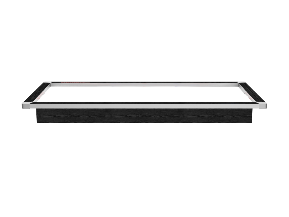 Cadre principal avec renforts plateaux - Compatible air hockey 7 pieds Toronto - Coloris Noir boisé
