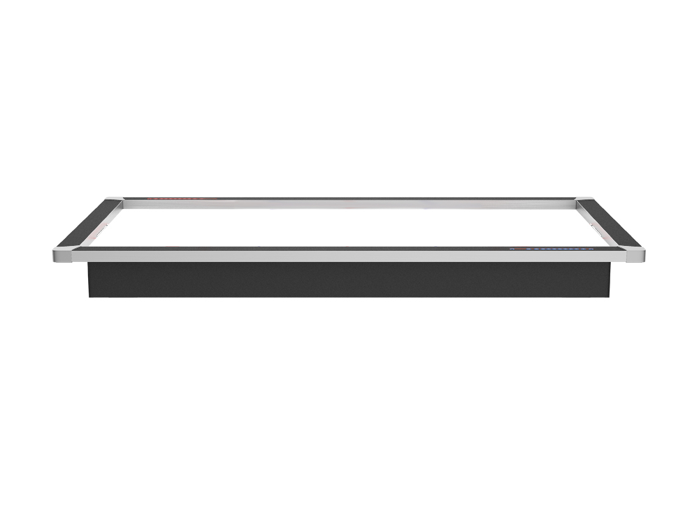 Cadre principal avec renforts plateaux - Compatible air hockey 7 pieds Toronto - Coloris Noir grainé