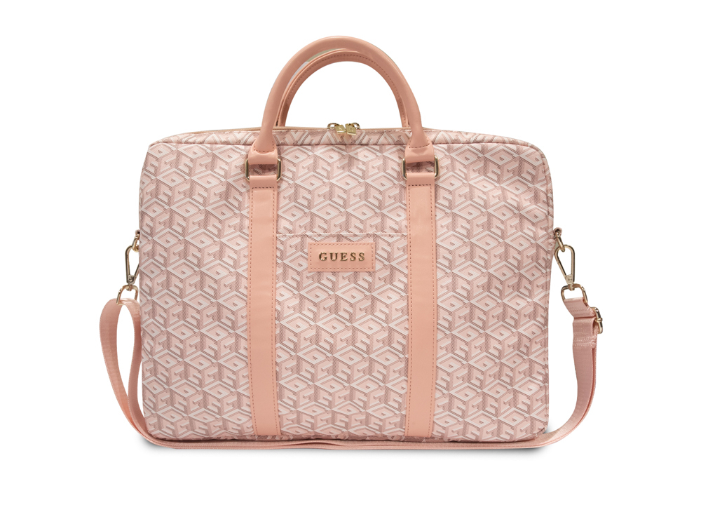 Sac d'ordinateur 16'' Guess - Modèle G Cube - Rose