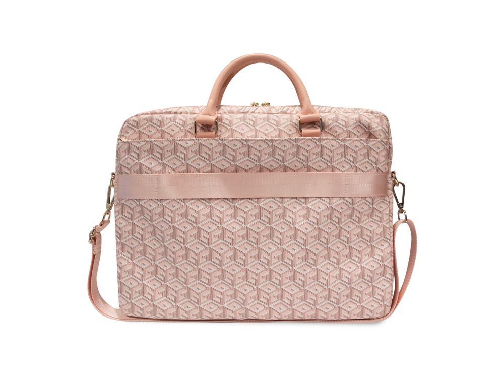 Sac d'ordinateur 16'' Guess - Modèle G Cube - Rose